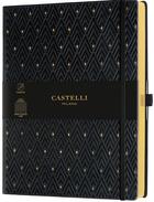 Couverture du livre « Carnet c&g très grand format ligné diamant gold » de  aux éditions Castelli Milano