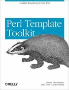 Couverture du livre « Perl Template Toolkit » de Chamberlain aux éditions O Reilly & Ass