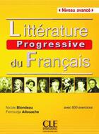Couverture du livre « Litterature progressive fle niveau avance nelle couverture » de Allouache/Blondeau aux éditions Cle International
