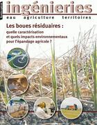 Couverture du livre « Les boues résiduaires : quelle caractérisation et quels impacts environnementaux pour l'épandage agricole ? » de Collectif/Quae aux éditions Quae