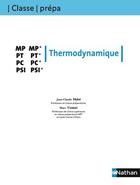 Couverture du livre « CLASSE PREPA ; thermodynamique ; MP-MP-PT-PT-PC-PC-PSI-PSI ; 2ème année (édition 2008) » de Marc Venturi aux éditions Nathan