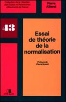 Couverture du livre « Essai de theorie de la normalisation » de Ailleret Pierre aux éditions Edf