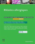 Couverture du livre « Rhinites allergiques ; rapport SFORL 2019 » de  aux éditions Elsevier-masson