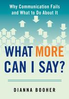 Couverture du livre « What More Can I Say? » de Booher Dianna aux éditions Penguin Group Us