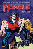 Couverture du livre « Morbius : Intégrale vol.2 : 1975-1981 » de J. Michael Moench et Brandon Mantlo aux éditions Panini
