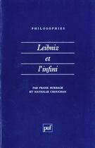 Couverture du livre « Leibniz et l'infini » de Burbage/Chouchan aux éditions Puf
