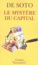 Couverture du livre « Le mystere du capital » de De Soto Hernando aux éditions Flammarion