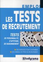 Couverture du livre « Les tests de recrutement » de  aux éditions Studyrama