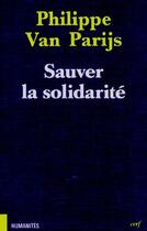 Couverture du livre « Sauver la solidarité » de Van Parys P aux éditions Cerf