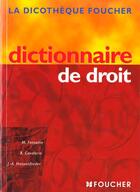 Couverture du livre « Dictionnaire De Droit ; Bac Stt Bts » de Fontaine et Hassenforder et Cavalerie aux éditions Foucher