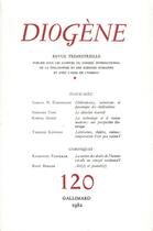Couverture du livre « Diogene 120 » de Collectifs Gallimard aux éditions Gallimard
