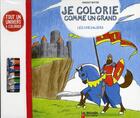 Couverture du livre « Je colorie comme un grand ; les chevaliers » de Vincent Boyer aux éditions Pere Castor