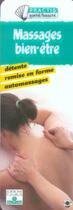 Couverture du livre « Massages bien-etre » de  aux éditions Mango