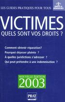 Couverture du livre « Victimes tous vos droits 2003 » de Cnidf aux éditions Prat