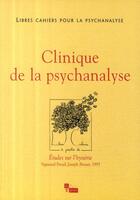 Couverture du livre « Clinique de la psychanalyse » de Chabert/Rolland aux éditions In Press