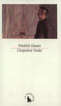 Couverture du livre « L'inspecteur studer » de Glauser Friedri aux éditions Gallimard