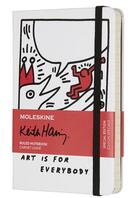Couverture du livre « Keith Haring carnet poche ligné blanc » de  aux éditions Moleskine