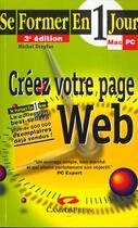 Couverture du livre « Se Former En 1 Jour Creer Page Web 3edition » de Michel Dreyfus aux éditions Campuspress