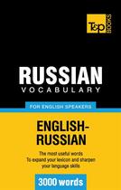 Couverture du livre « Russian vocabulary for english speakers : 3000 words » de Andrey Taranov aux éditions Books On Demand