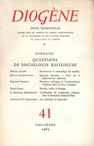 Couverture du livre « Diogene 41 » de Collectifs Gallimard aux éditions Gallimard