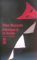 Couverture du livre « Panique à la scala » de Dino Buzzati aux éditions 10/18
