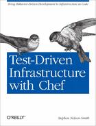 Couverture du livre « Test-Driven Infrastructure with Chef » de Stephen Nelson-Smith aux éditions O Reilly