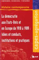 Couverture du livre « Democraties occidentales 1918-1989 » de Petre aux éditions Breal