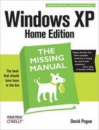 Couverture du livre « Windows XP Home edition ; the missing manual (2e édition) » de Pogue David aux éditions O Reilly
