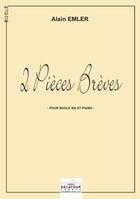Couverture du livre « 2 pieces breves pour bugle et piano » de Emler Alain aux éditions Delatour