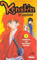 Couverture du livre « Kenshin le vagabond t.1 ; kenshin dit battosai himura » de Nobuhiro Watsuki aux éditions Glenat