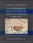 Couverture du livre « La céramique dans les espaces archéologiques 