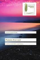 Couverture du livre « Poesie d'un soir - l'amour est bien capricieux » de Enoga Laurent aux éditions Muse