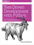 Couverture du livre « Test-Driven Development with Python » de Harry J.W. Percival aux éditions O`reilly Media