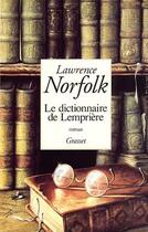 Couverture du livre « Le Dictionnaire De Lempriere » de Norfolk-L aux éditions Grasset Et Fasquelle