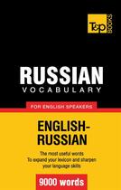 Couverture du livre « Russian vocabulary for english speakers : 9000 words » de Andrey Taranov aux éditions Books On Demand