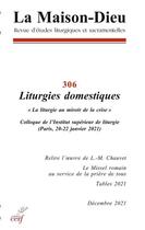Couverture du livre « La maison-dieu - numero 306 liturgies domestiques » de  aux éditions Cerf