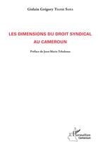 Couverture du livre « Les dimensions du droit syndical au Cameroun » de Gislain Gregory Tsasse Saha aux éditions L'harmattan