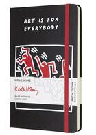 Couverture du livre « Keith Haring carnet grand format ligné noir » de  aux éditions Moleskine