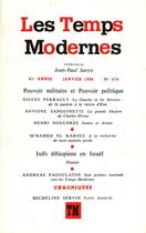 Couverture du livre « Revue Les temps modernes » de Collectif Gallimard aux éditions Gallimard