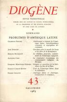Couverture du livre « Diogene 43 » de Collectifs Gallimard aux éditions Gallimard