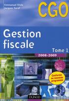 Couverture du livre « Gestion fiscale t.1 ; manuel » de Disle et Saraf aux éditions Dunod