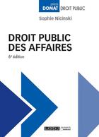 Couverture du livre « Droit public des affaires » de Sophie Nicinski aux éditions Lgdj