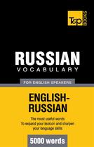 Couverture du livre « Russian vocabulary for english speakers : 5000 words » de Andrey Taranov aux éditions Books On Demand