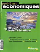 Couverture du livre « PROBLEMES ECONOMIQUES N.2983 ; relever le défi climatique » de  aux éditions Documentation Francaise