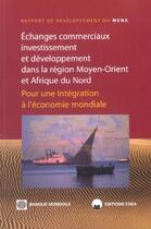 Couverture du livre « Echanges commerciaux investissement et d » de Rozenbaum Marc aux éditions Eska