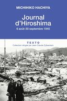 Couverture du livre « Journal d'Hiroshima » de Michihiko Hachiya aux éditions Tallandier