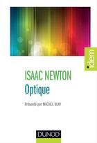 Couverture du livre « Optique » de Isaac Newton aux éditions Dunod