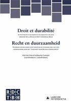 Couverture du livre « Droit et durabilite / recht en duurzaamheid » de  aux éditions Larcier Luxembourg