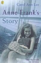 Couverture du livre « Anne Frank'S Story » de Lee Carol Ann aux éditions Children Pbs