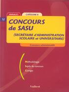 Couverture du livre « Concours De Sasu » de Francoise Juhel aux éditions Vuibert